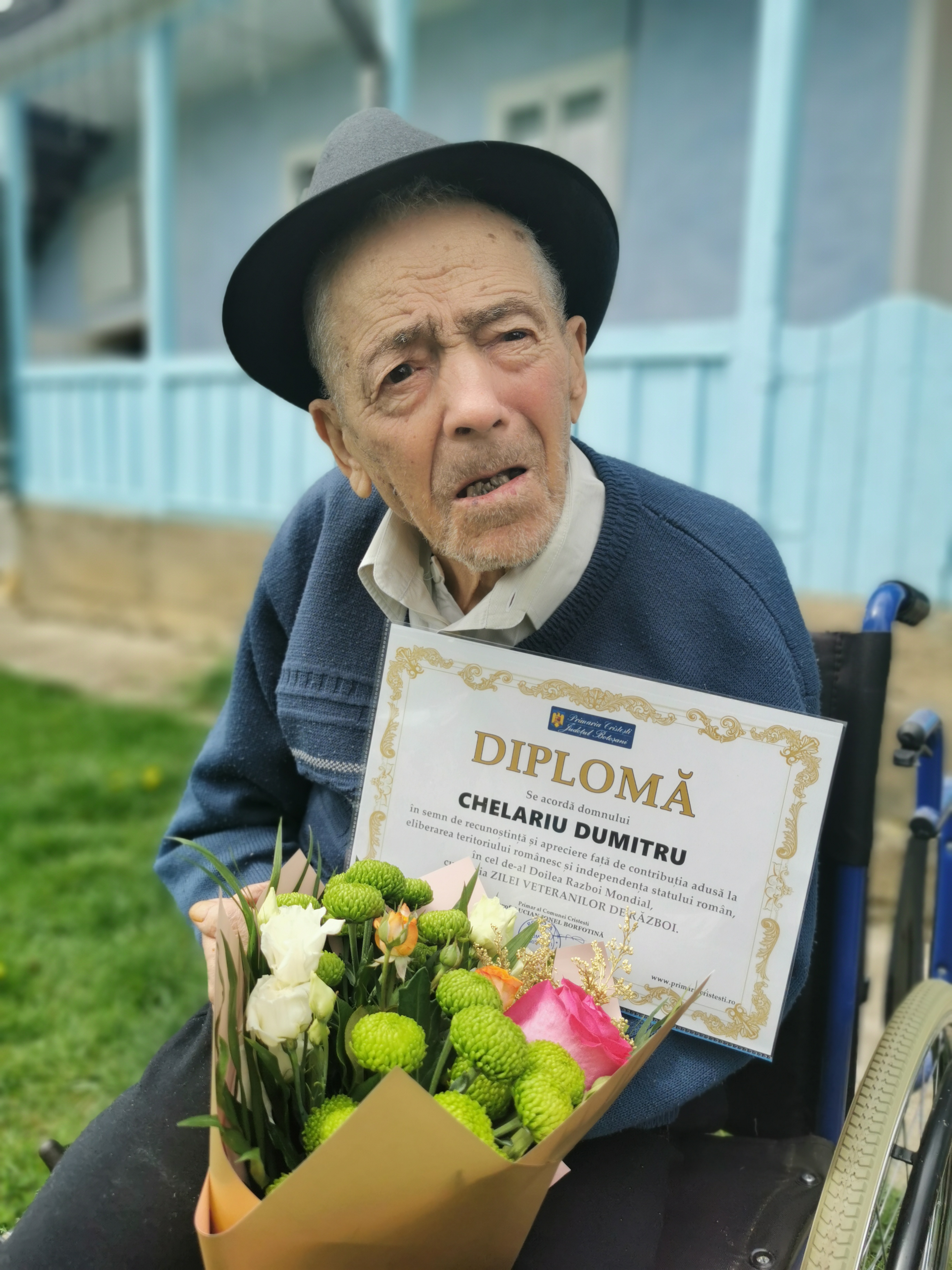 Dumitru Chelariu este nascut in anul 1922, iar in luna octombrie va implini 100 de ani