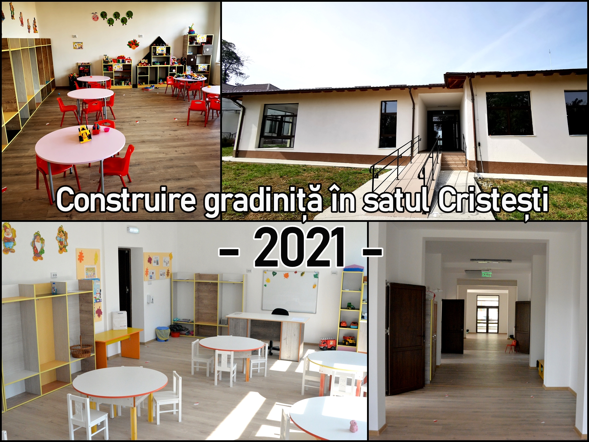 FINALIZAT – Construire și dotare grădiniță în localitatea Cristești – FOTO